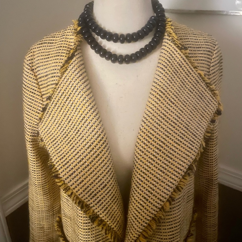 Ann Taylor ❤️ Blue and Yellow Blazer
